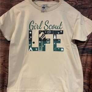 Gildan Cream Girl Scout Life Kids T-Shirt